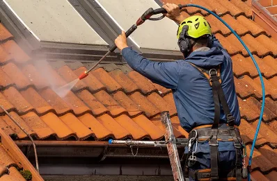 Démoussage et hydrofuge de toiture à Courbeveille